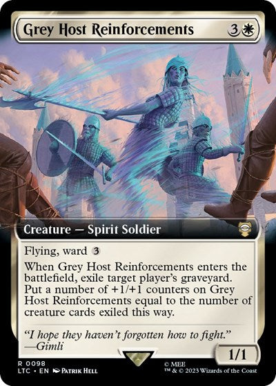 Grey Host Reinforcements (Extended Art) (Commander: The Lord of the Rings: Tales of Middle-earth) Near Mint