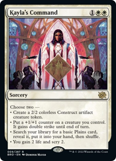 Kayla's Command (Promo Pack: The Brothers War) Light Play