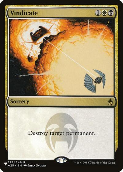 Vindicate (The List) Light Play