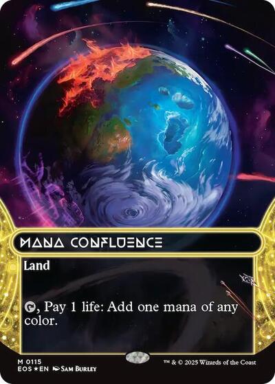 Mana Confluence (0115) (Borderless) (Galaxy Foil) (Stellar Sights) Light Play Foil