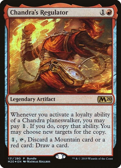 Chandra's Regulator (M20 Bundle) (Promos: Unique and Miscellaneous) Medium Play Foil