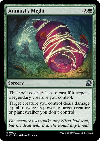 Animist's Might (March of the Machine: The Aftermath) Light Play Foil