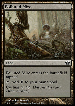 Polluted Mire (Duel Decks: Garruk vs Liliana) Light Play