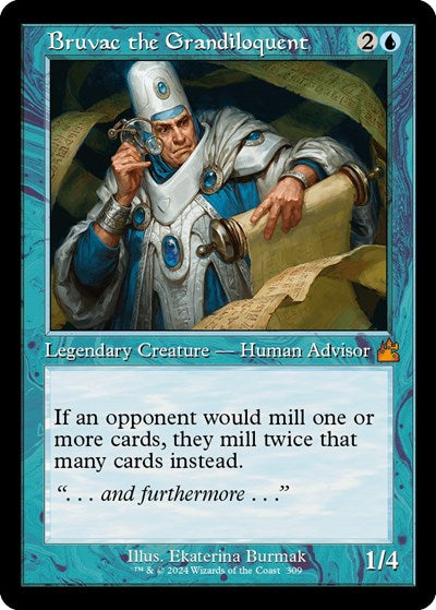 Bruvac the Grandiloquent (Retro Frame) (Ravnica Remastered) Light Play Foil