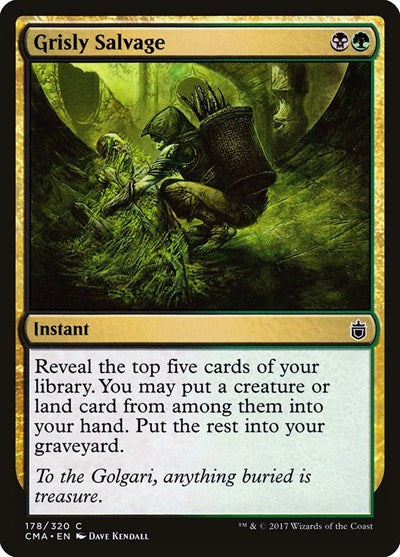 Grisly Salvage (Commander Anthology) Medium Play