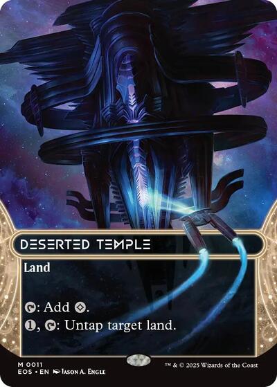 Deserted Temple (0011) (Borderless) (Stellar Sights) Light Play Foil