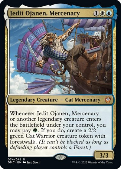 Jedit Ojanen, Mercenary (Commander: Dominaria United) Light Play Foil