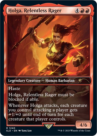 Holga, Relentless Rager (Secret Lair) Near Mint Foil