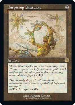 Inspiring Statuary (Schematic) (The Brothers' War: Retro Frame Artifacts) Medium Play Foil
