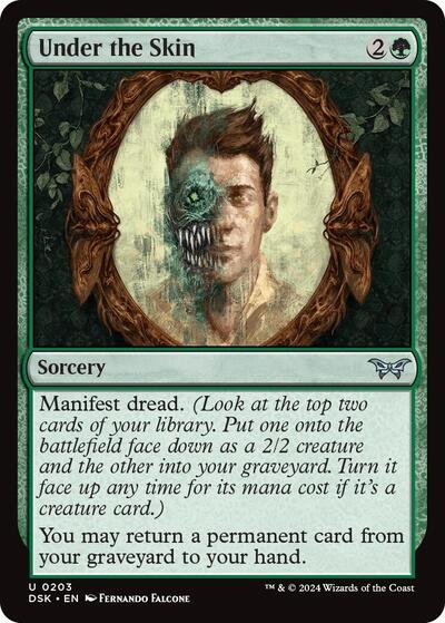 Under the Skin (Duskmourn: House of Horror) Light Play Foil