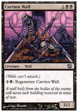 Carrion Wall (8th Edition) Light Play Foil