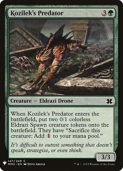 Kozilek's Predator (Mystery Booster) Medium Play