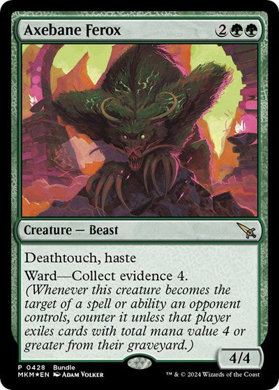 Axebane Ferox (MKM Bundle) (Promos: Unique and Miscellaneous) Medium Play Foil