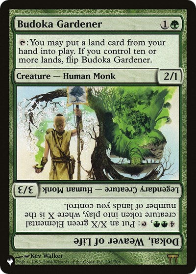 Budoka Gardener / Dokai, Weaver of Life (The List) Near Mint