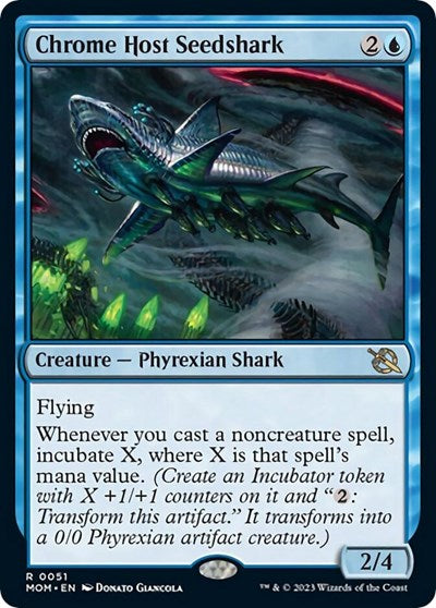 Chrome Host Seedshark (March of the Machine) Medium Play Foil