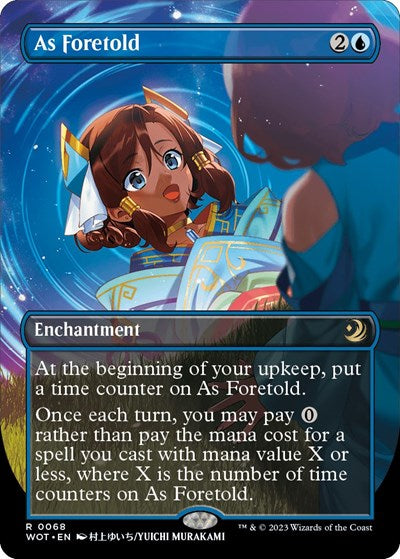 As Foretold (Anime Borderless) (Wilds of Eldraine: Enchanting Tales) Near Mint Foil