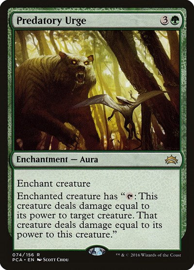 Predatory Urge (Planechase Anthology) Medium Play