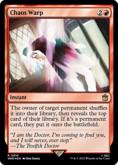 Chaos Warp (Surge Foil) (Universes Beyond: Doctor Who) Light Play Foil