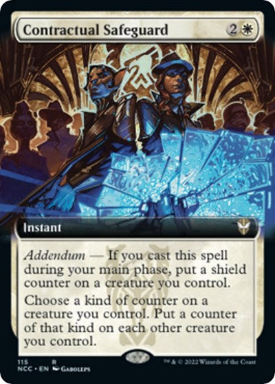 Contractual Safeguard (Extended Art) (Commander: Streets of New Capenna) Light Play