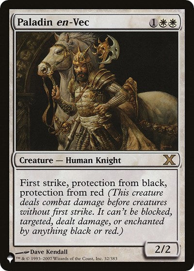 Paladin en-Vec (The List) Medium Play