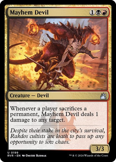 Mayhem Devil (Ravnica Remastered) Light Play