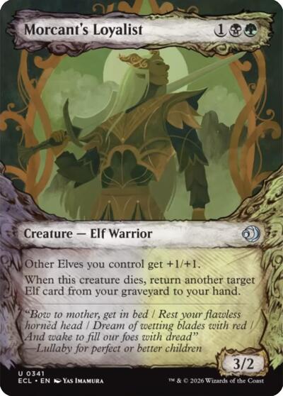 Morcant's Loyalist (Showcase) (Lorwyn Eclipsed) Light Play Foil