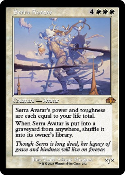 Serra Avatar (Retro Frame) (Dominaria Remastered) Near Mint Foil