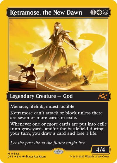 Ketramose, the New Dawn (First-Place Foil) (Aetherdrift) Light Play Foil