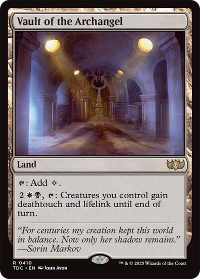 Vault of the Archangel (Commander: Tarkir: Dragonstorm) Light Play