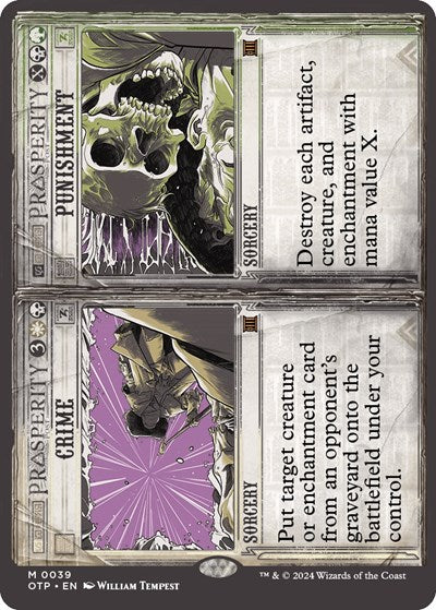 Crime / Punishment (Outlaws of Thunder Junction: Breaking News) Light Play Foil