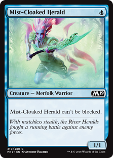 Mist-Cloaked Herald (Magic 2019 Core Set) Near Mint