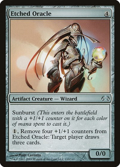 Etched Oracle (Planechase) Medium Play