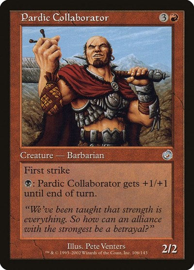 Pardic Collaborator (Torment) Medium Play Foil