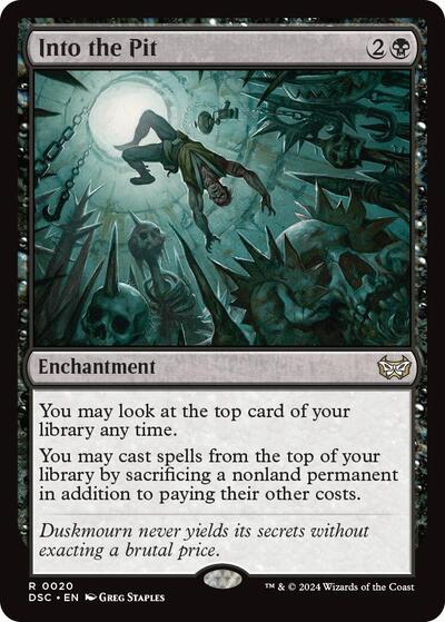 Into the Pit (Commander: Duskmourn: House of Horror) Light Play