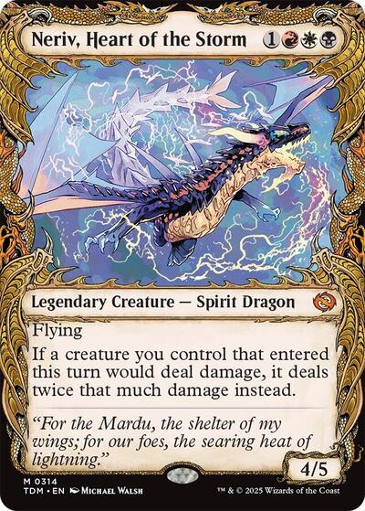 Neriv, Heart of the Storm (Showcase) (Tarkir: Dragonstorm) Near Mint