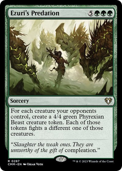 Ezuri's Predation (Commander Masters) Light Play Foil