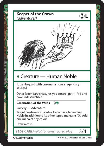 Keeper of the Crown (adventurer) (Mystery Booster 2 Playtest Cards) Near Mint