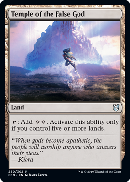 Temple of the False God (Commander 2019) Light Play