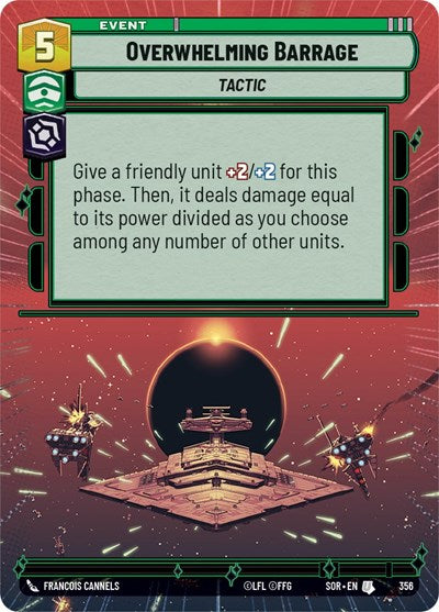 Overwhelming Barrage (Hyperspace) (Spark of Rebellion) Near Mint