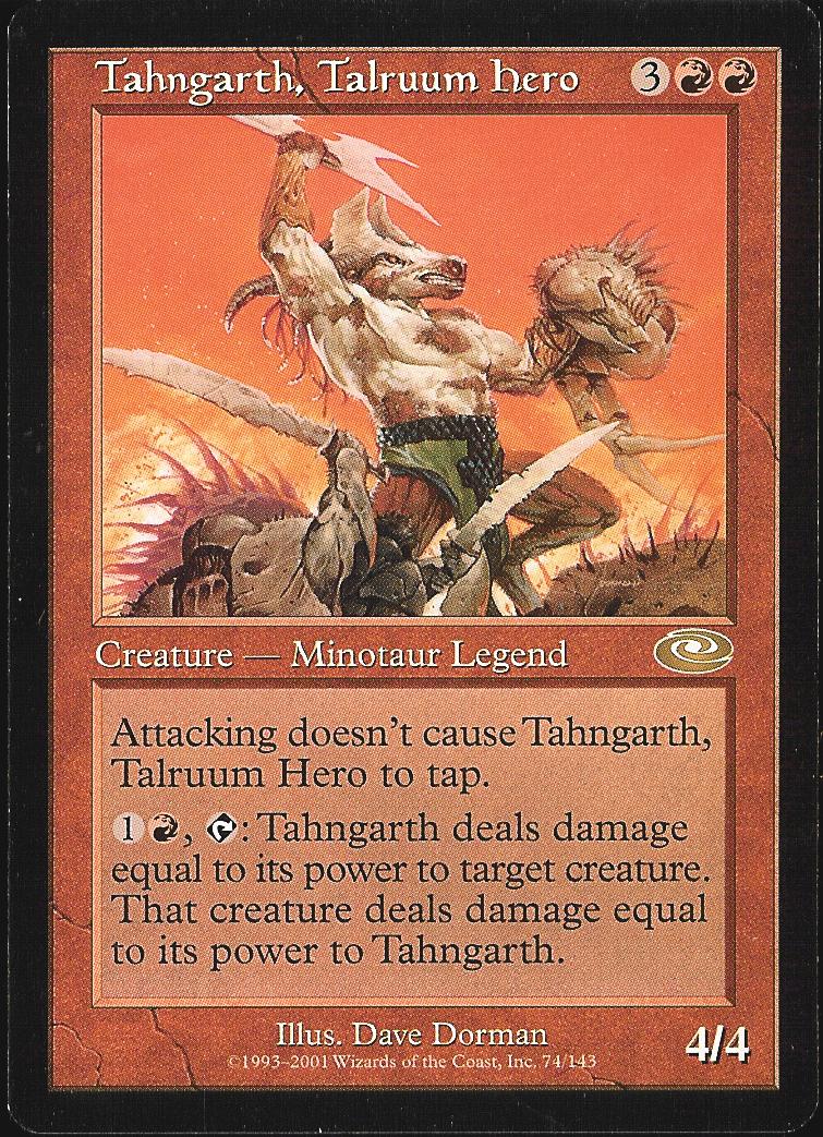 Tahngarth, Talruum Hero (Planeshift) Near Mint Foil