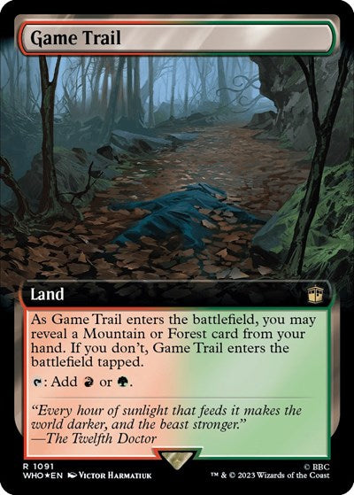 Game Trail (Extended Art) (Surge Foil) (Universes Beyond: Doctor Who) Near Mint Foil