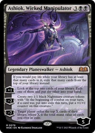 Ashiok, Wicked Manipulator (Wilds of Eldraine) Near Mint Foil