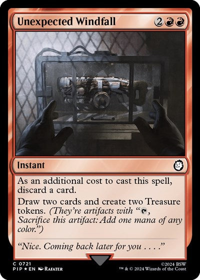 Unexpected Windfall (Surge Foil) (Universes Beyond: Fallout) Near Mint Foil