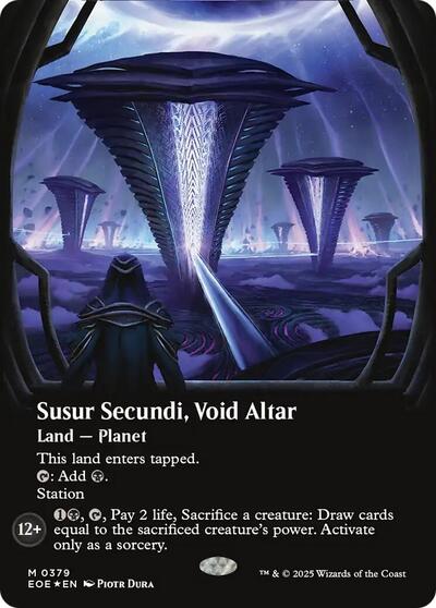 Susur Secundi, Void Altar (Borderless) (Galaxy Foil) (Edge of Eternities) Medium Play Foil