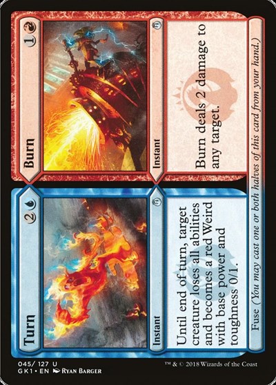 Turn // Burn (Guilds of Ravnica: Guild Kits) Medium Play