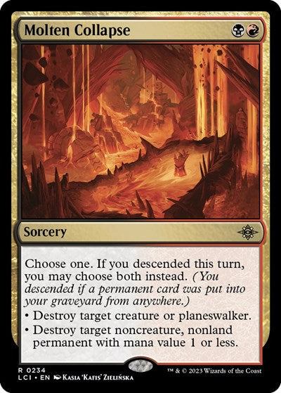 Molten Collapse (The Lost Caverns of Ixalan) Light Play Foil