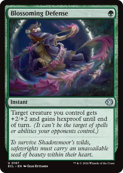 Blossoming Defense (Lorwyn Eclipsed) Light Play Foil