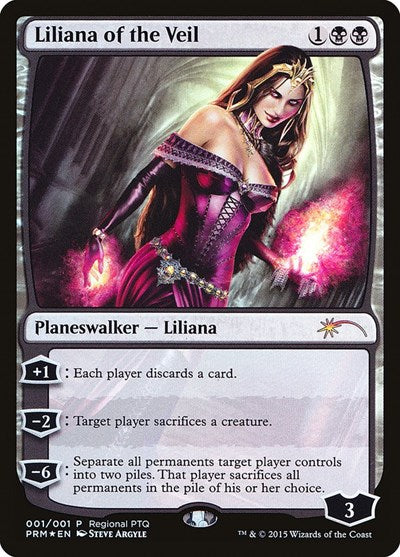 Liliana of the Veil (Promos: Pro Tour) Medium Play Foil