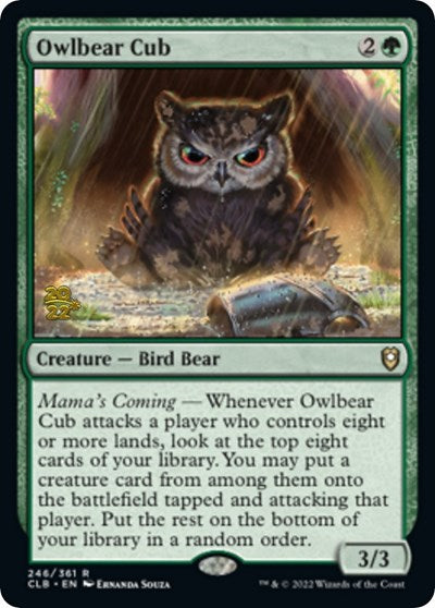 Owlbear Cub (Promos: Prerelease Cards) Light Play Foil