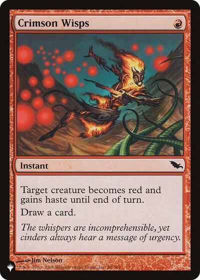 Crimson Wisps (The List) Medium Play